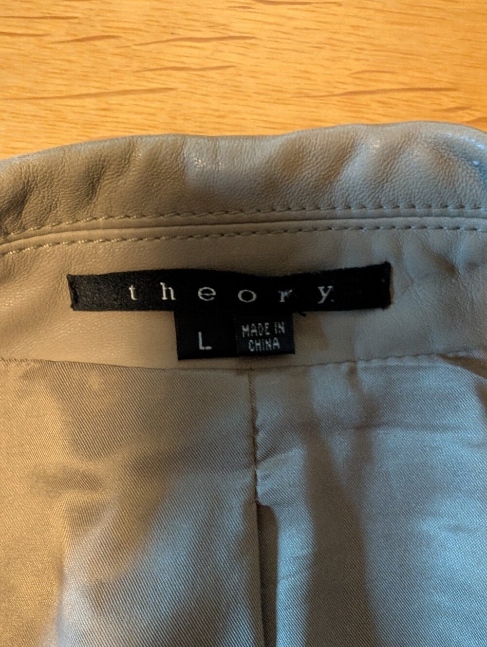 Theory Leather Jacket,L - Picture 5 of 11